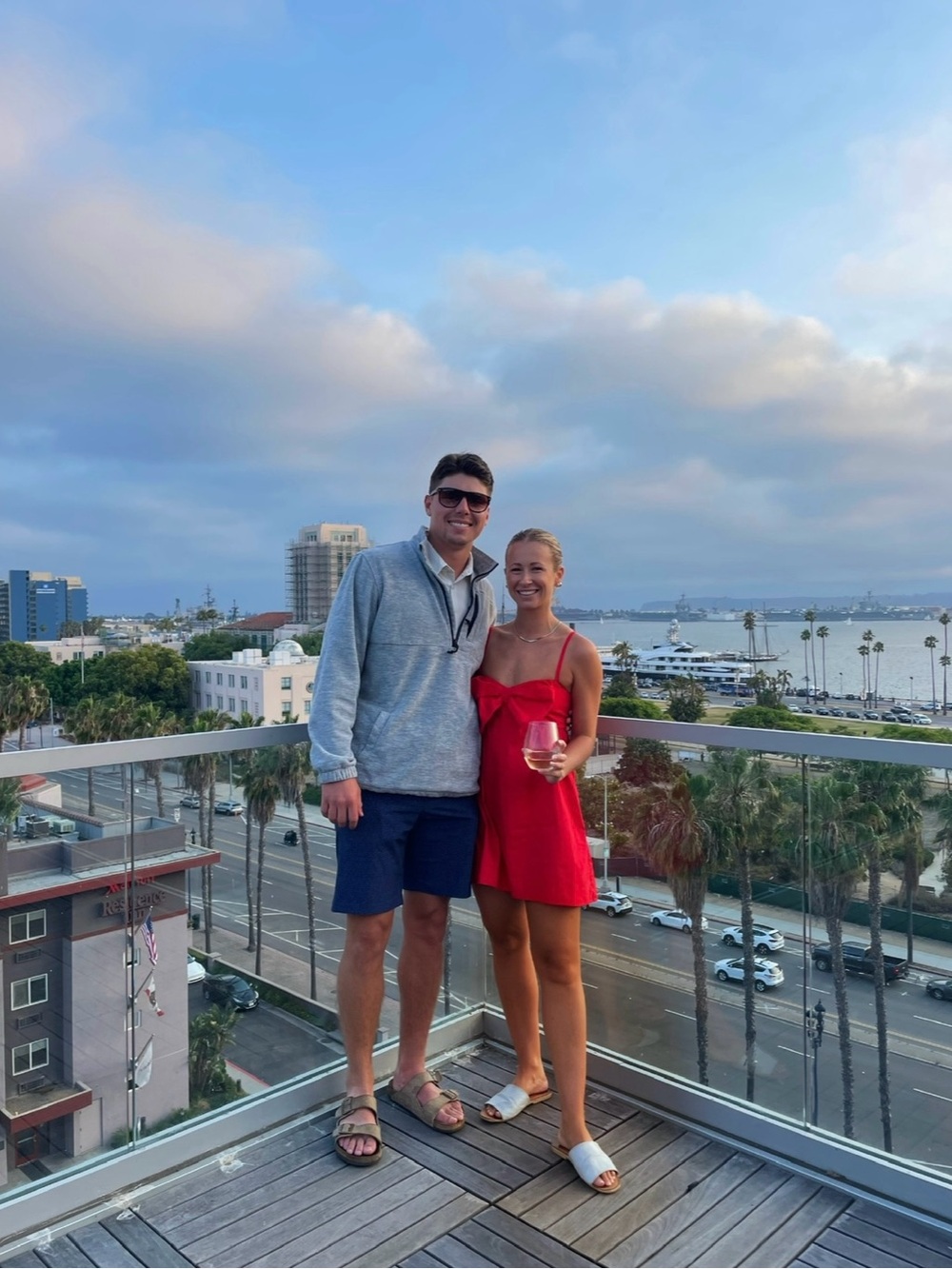 Red Strappy Mini Dress with a bow by
